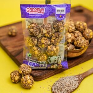 White Sesame Chikki Balls 60g