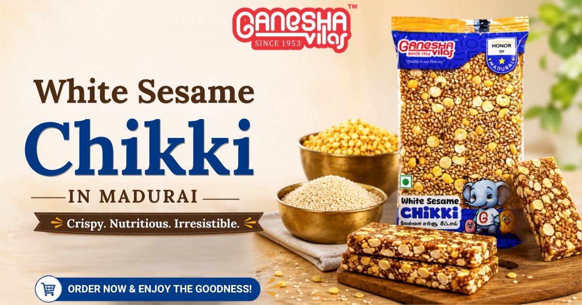 white sesame chikki manufatures in madurai