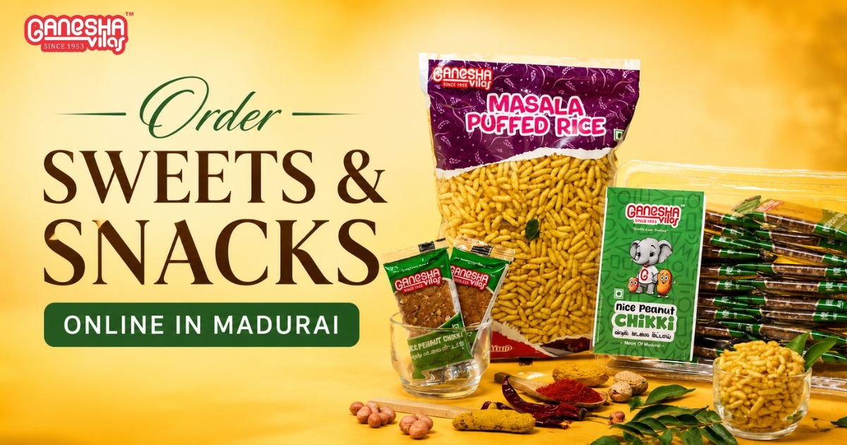 order traditional sweets snacks online madurai